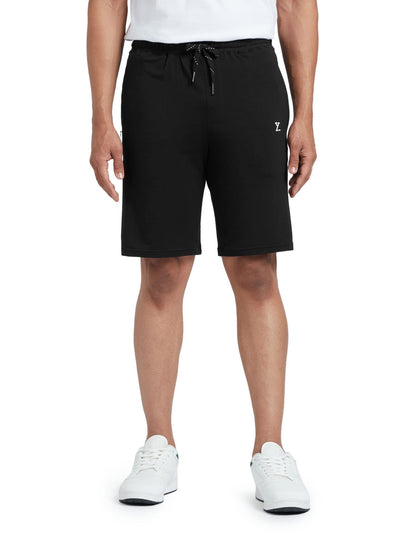 XYXX Mens Cotton Rich Shorts - Relaxed Fit Ace Loungewear with Antimicrobial Finish, Superior Stretch, Zippered Pockets