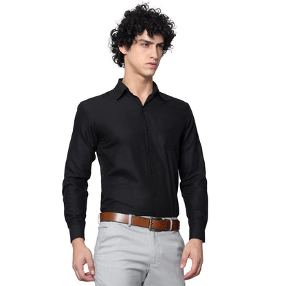 Tee Projekt Premium Plain Cotton Shirt for Men | Cotton Shirt | Casual Shirt | Solid Shirt | Full Sleeves | Formal Shirt (SFA-ST