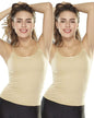 Lyra Women Pack Of 2 Camisoles Beige
