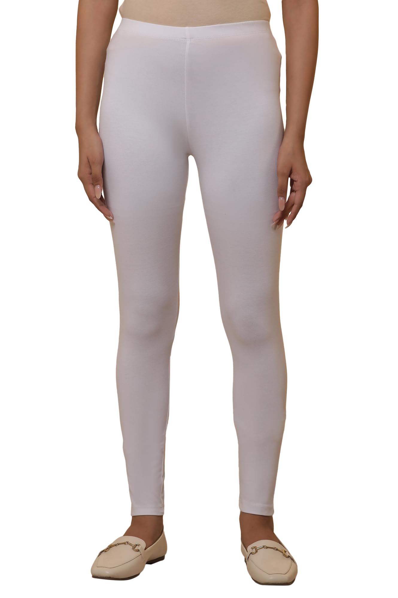 Aurelia White Skinny Tights (Size: 2XL)-ACR60261-603454
