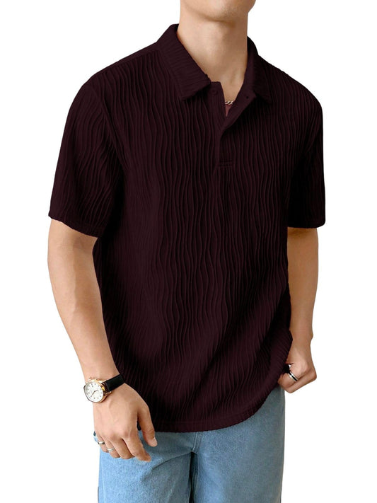 Greciilooks Tshirt For Men Burgundy