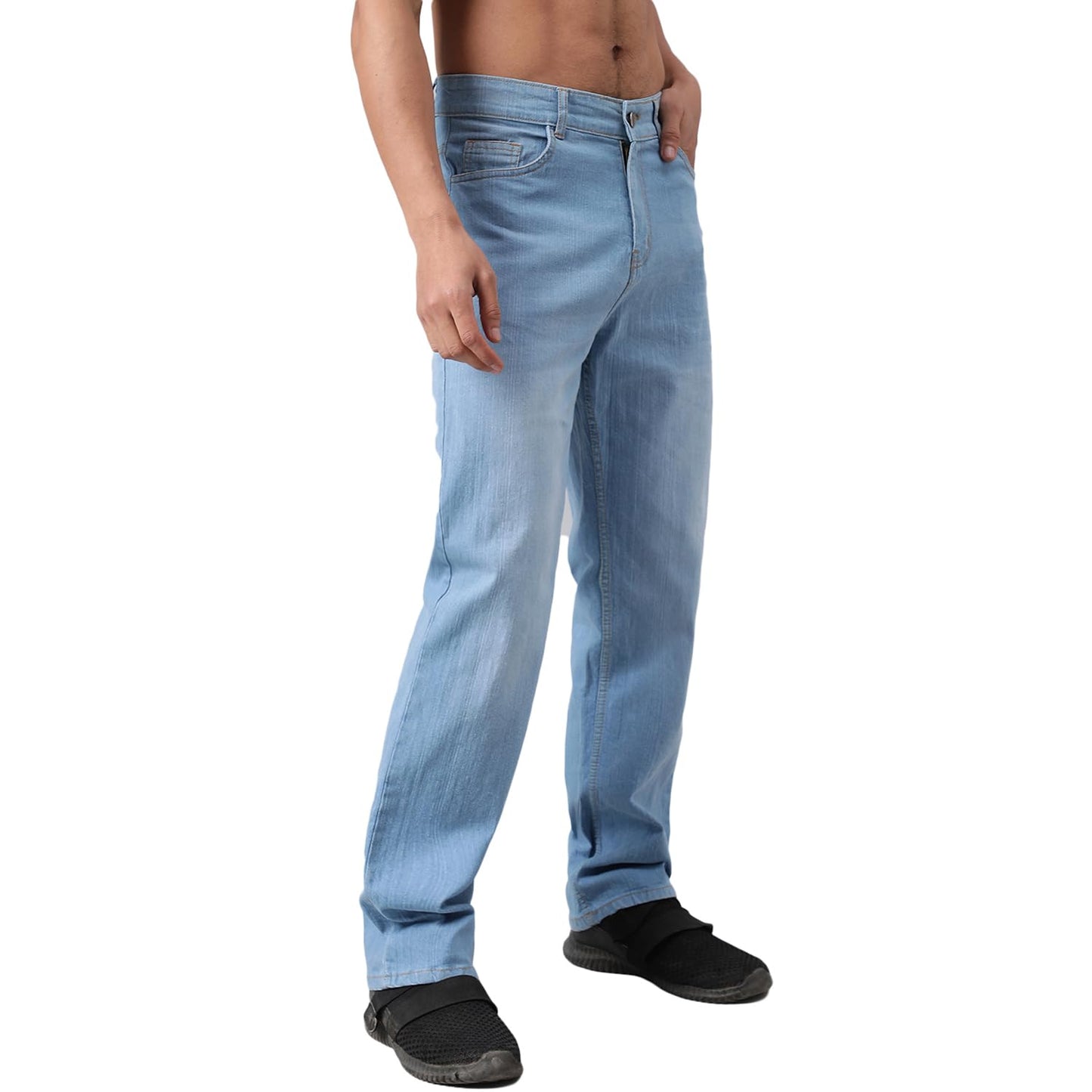 Kotty MenS Cotton Lycra Blend Relaxed Fit Mid Rise Jeans
