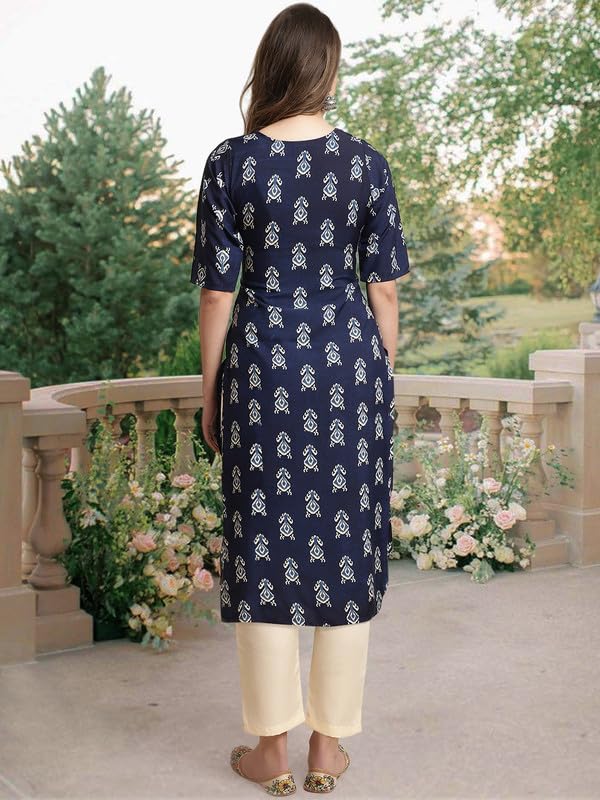 Pinkmint Straight Crepe Kurta & Pant For Women Ethnic Kurta Set For Women (Pack Of 3)