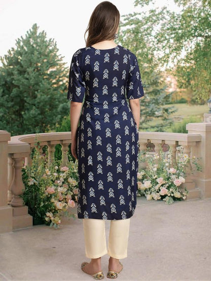Pinkmint Straight Crepe Kurta & Pant For Women Ethnic Kurta Set For Women (Pack Of 3)