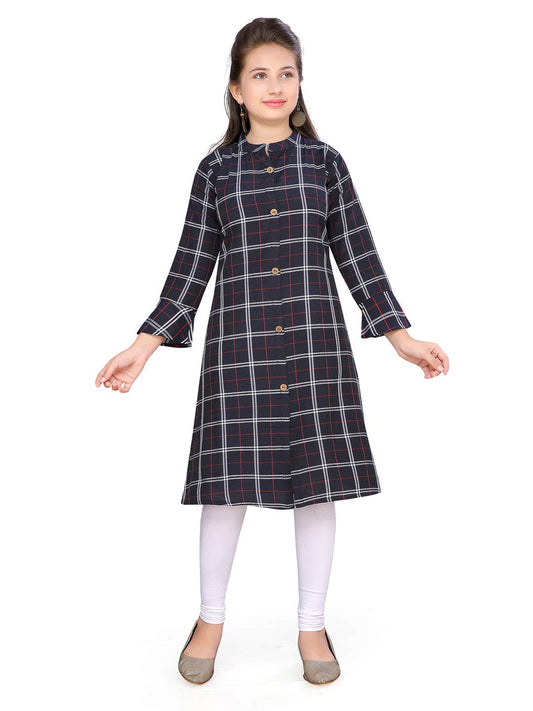Aarika Girl's Cotton Solid Regular Kurti Legging