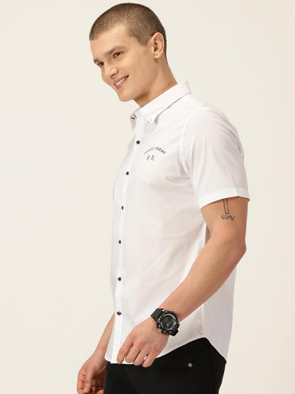 Thomas Scott Tokyo Today Classic Slim Fit Button-Down Collar Casual Shirt White