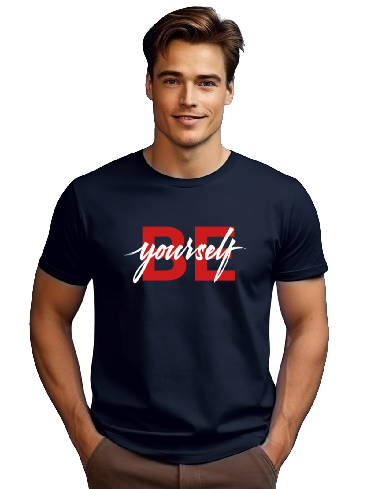 ADRO Tshirt for Men | Printed T Shirt for Men | 100% Cotton T-Shirt |Printed T Shirt | T-Shirts | RN24-BYO-NB