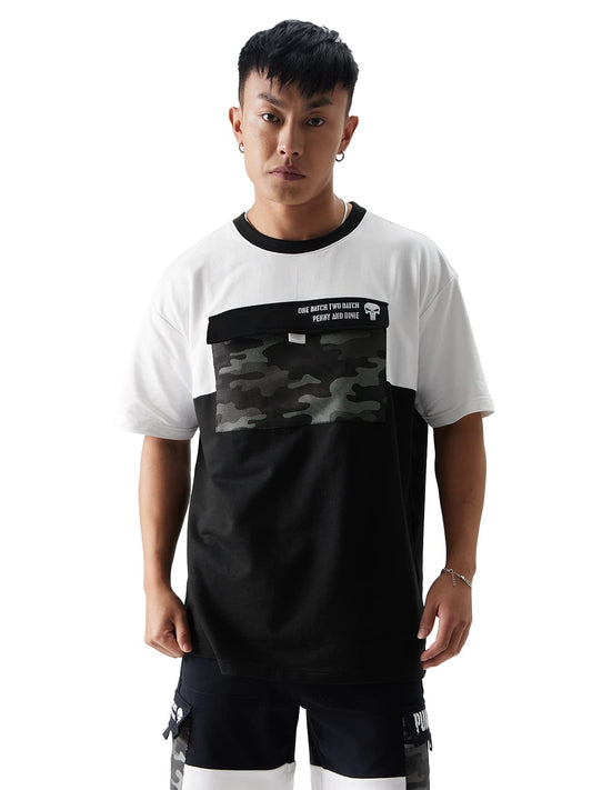The Souled Store Official Punisher: Lethal Mode Men and Boys Oversized fit Half Sleeve Cotton Multicolored Men Oversized T-Shirt
