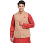 Fabindia Men Blend Chinese Collar Nehru Jacket Linen_S