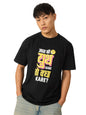 The Souled Store Originals: Aaj Ki Youth Men and Boys Short Sleeves Round Neck Regular Fit Cotton T-Shirts Black