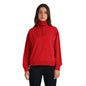 Red Full Sleeve Zipper Sweatshirt