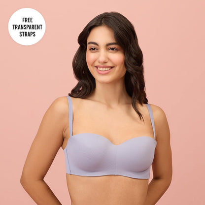 Nykd (Nyb027 Padded & Wired Ultimate Multiway Strapless Bra For Women | Anti Slip Bra With Seamless Neckline & Soft Detachable S
