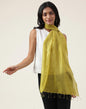 Fabindia Green Silk Hand Woven Stole | Free Size | Celebration | 1 Stole - 2113011OLIVE