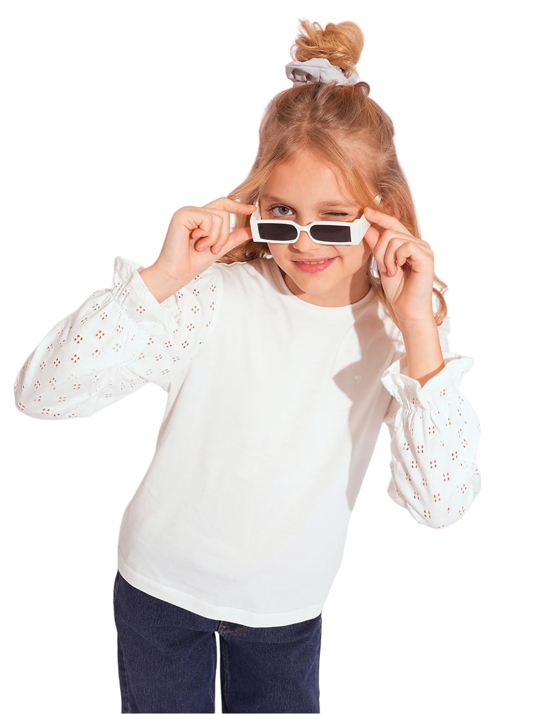Vero Moda Girl Regular Fit White Top