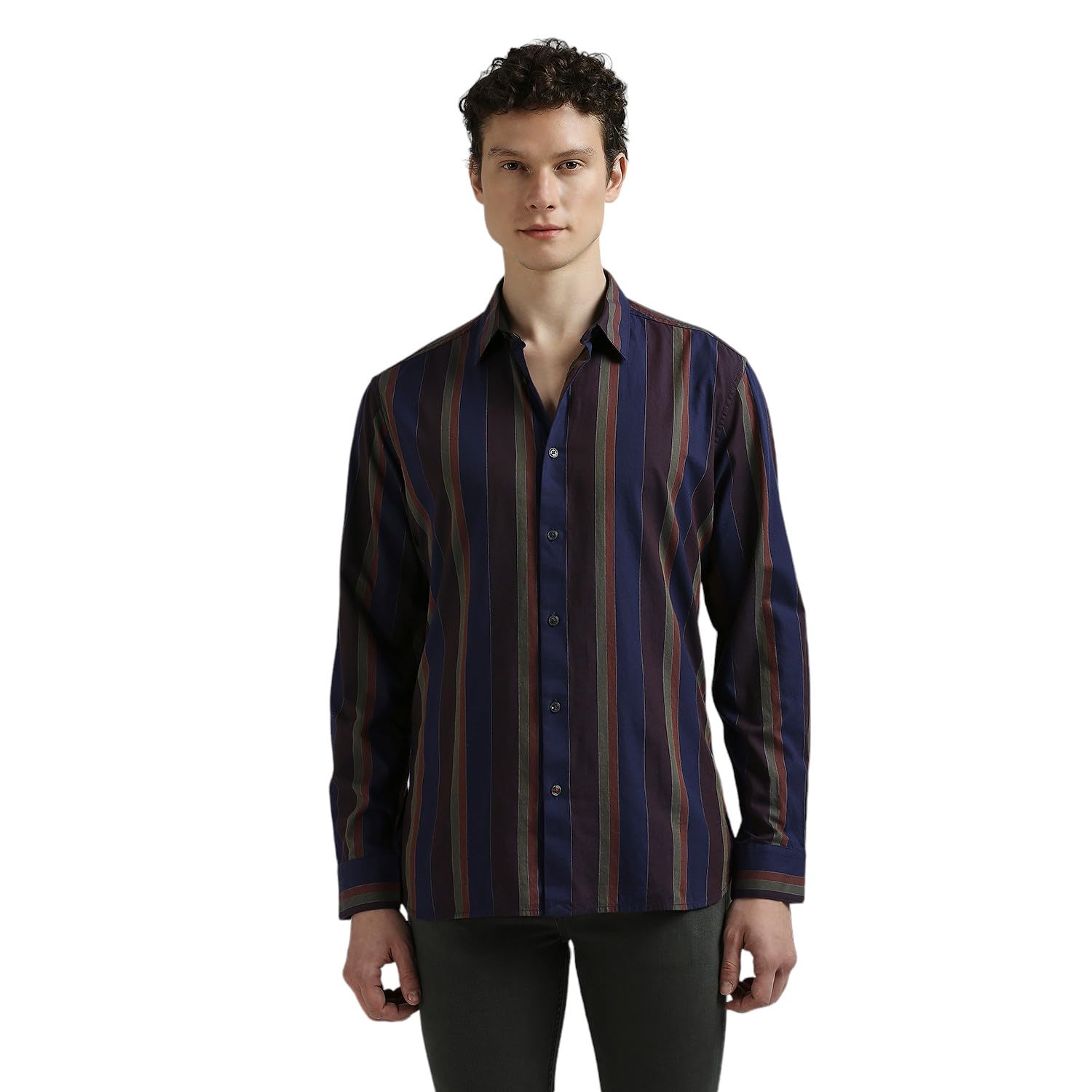 Pepe Jeans Men'S Regular Fit Shirt (Pm308931_Navy