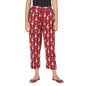 Fabindia Women Block Printed Casual Pant Cotton_M Red