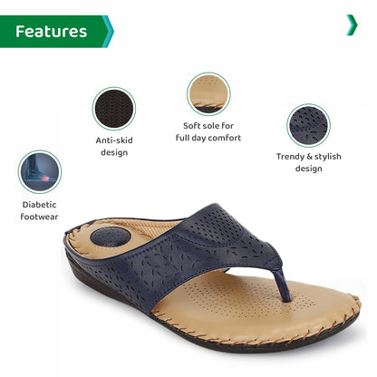 Ortho Joy Doctor Slippers | Soft Fancy Chappal For Women | Comfortable Footwear For Women