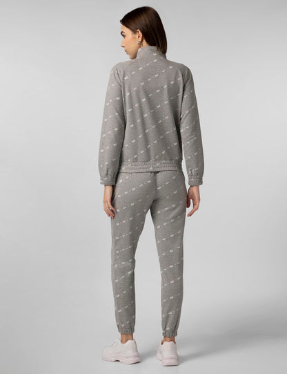 FYLTR Womens Stand Collar Jacket & Jogger Co-ord Set - Full Zipper | Contrast Drawstring | Utility Pockets |Rib Hem & Cuff
