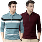 Noble Monk MenS Regular Fit Polo T Shirt |Full Sleeves |Collar Tshirts | Casual T-Shirt For Men