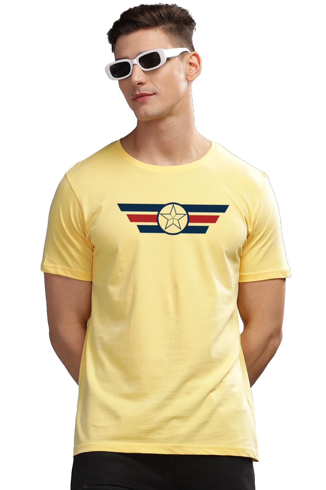 ADRO Tshirt for Men | Printed T Shirt for Men | 100% Cotton T-Shirt |Printed T Shirt | T-Shirts | RN24-CAP-LY