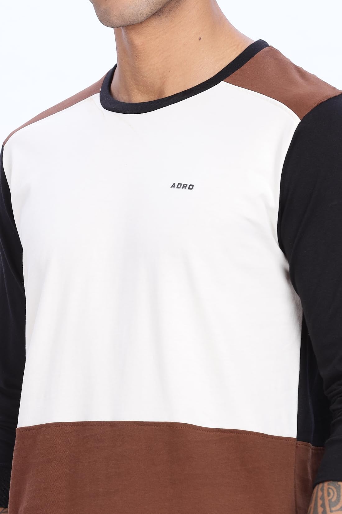 ADRO Full Sleeve Tshirt for Men | Soft Cotton Tshirt for Men|Comfortable & Stylish Regular Fit Full Sleeve Round Neck Tshirt|FR2