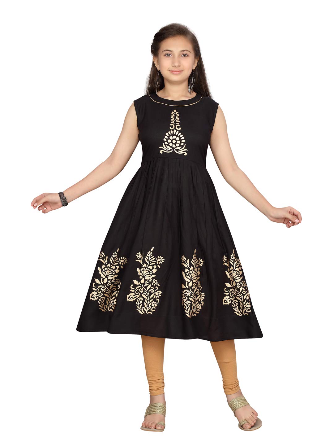 Aarika Girl's Cotton A-Line Shirt