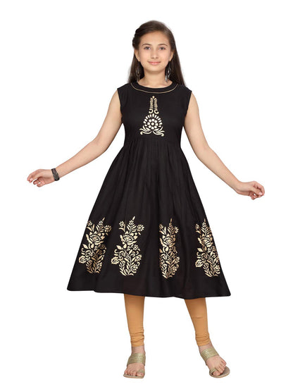 Aarika Girl's Cotton A-Line Shirt