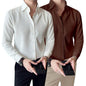 Greciilooks MenS Formal Button Down Shirt  Slim Fit Office Wear ShirtS For Men | Textured Long Sleeve Cotton Blend | Business