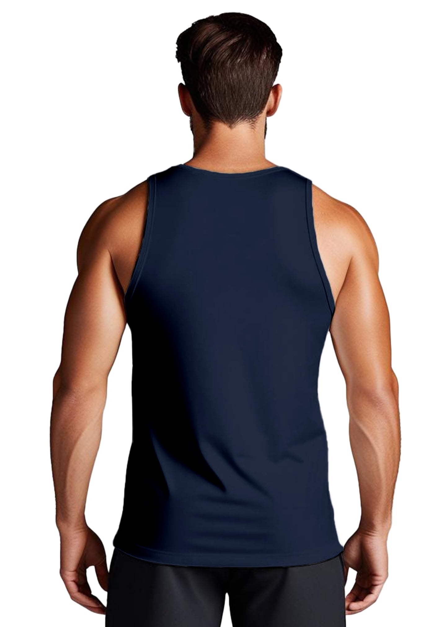 Peppyzone Mens Printed Regular Fit Vest (TT-Gym-791_Navy Blue3
