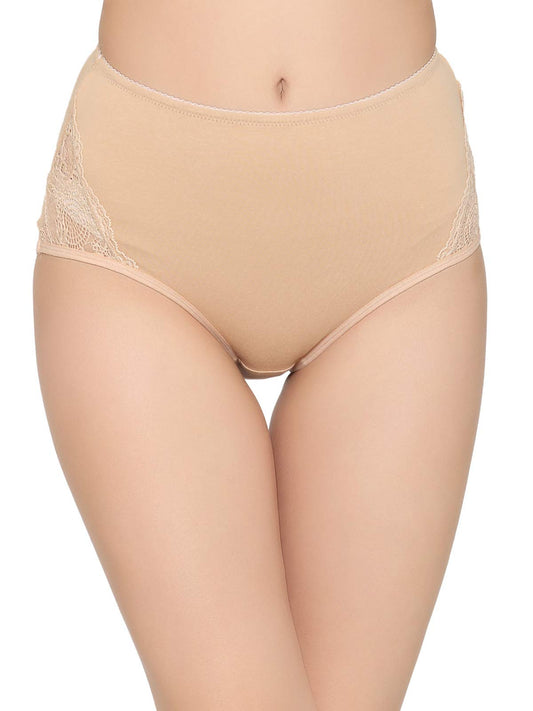 Clovia Womens Cotton Underwear (Pack of 1) (PN1057P24-XL_Beige_X-Large_Beige_XL)