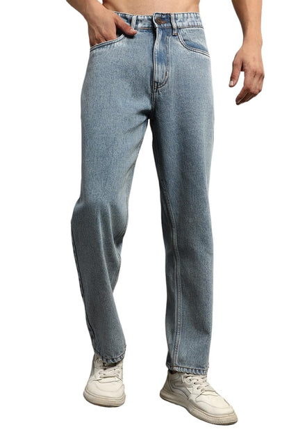 Hubberholme Men Summer Cotton Relaxed Fit Mid-Rise Jeans 9
