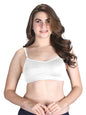 Lux Venus Moulded Sprots Bra With Adjustable Strap White