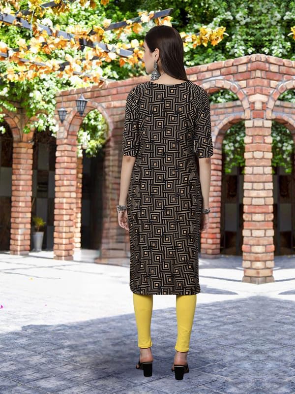 Pinkmint Crepe Printed Kurti For Womens College Wear Kurti Festival Wear Kurti For Women (Pack Of 5)