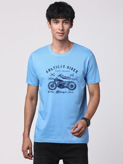 ADRO Men's Regular Fit T-Shirt (RNR-M-AME-SK)