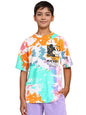 Veirdo 100% Cotton Oversized Loose Fit Round Neck Tie& Dye T-Shirt