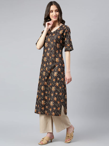 idaLia Multicolour Printed Kurta