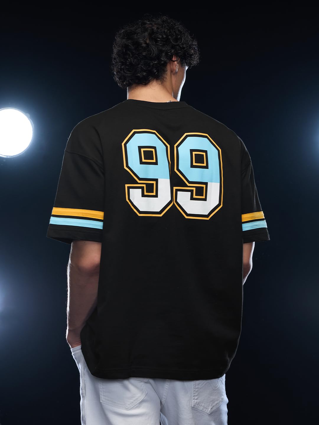 The Souled Store Brooklyn Nine-Nine: 99th Precinct Men Oversized T-Shirts Black
