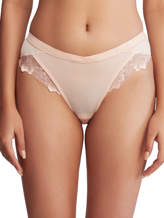 Nykd (Nyp343 Nylon Stretchable V-Cut Lace Hipster Panty Underwear For Women | Soft Fabric With Mid Waist Medium Coverage & Smoot