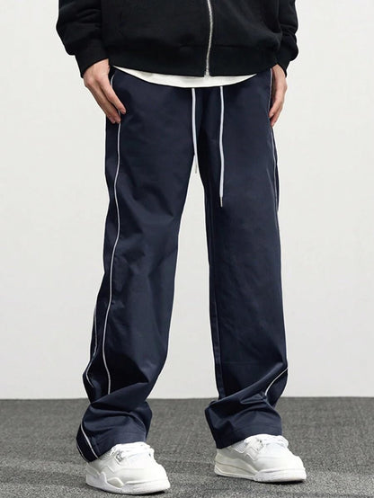 Indoprimo MenS Loose Casual Pants (B0Dk1Bs8F6_Navy