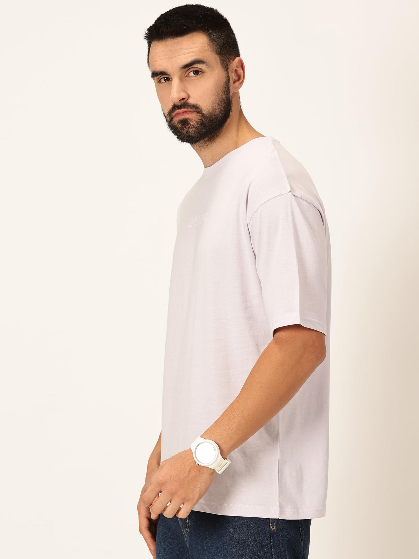Thomas Scott Mens Oversized Fit T-Shirt (TSKOversized_Lavender Les Alpes