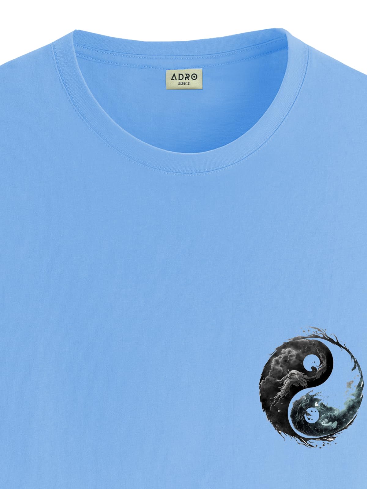 ADRO T-Shirts for MenChest Printed T-Shirt for MenCotton Tshirt for Men|RN24-STICK-YONG-SK