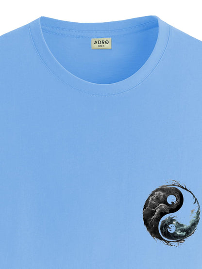 ADRO T-Shirts for MenChest Printed T-Shirt for MenCotton Tshirt for Men|RN24-STICK-YONG-SK