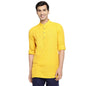 Fabindia MenS Cotton Dobby Slim Kurta (102895301_Yellow