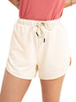 Nykd (Nyk039 Relaxed Fit Terry Cotton Shorts For Women | Soft & Comfy Shorts With Drawcord Waistband & 2 Side Pockets | Ideal Fo