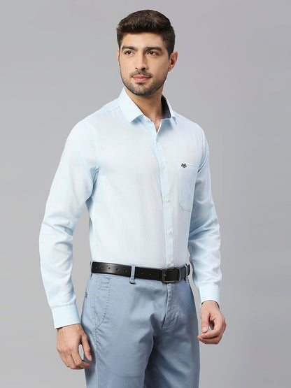 Thomas Scott 100% Cotton Slim Fit Solid Formal Shirts for Mens