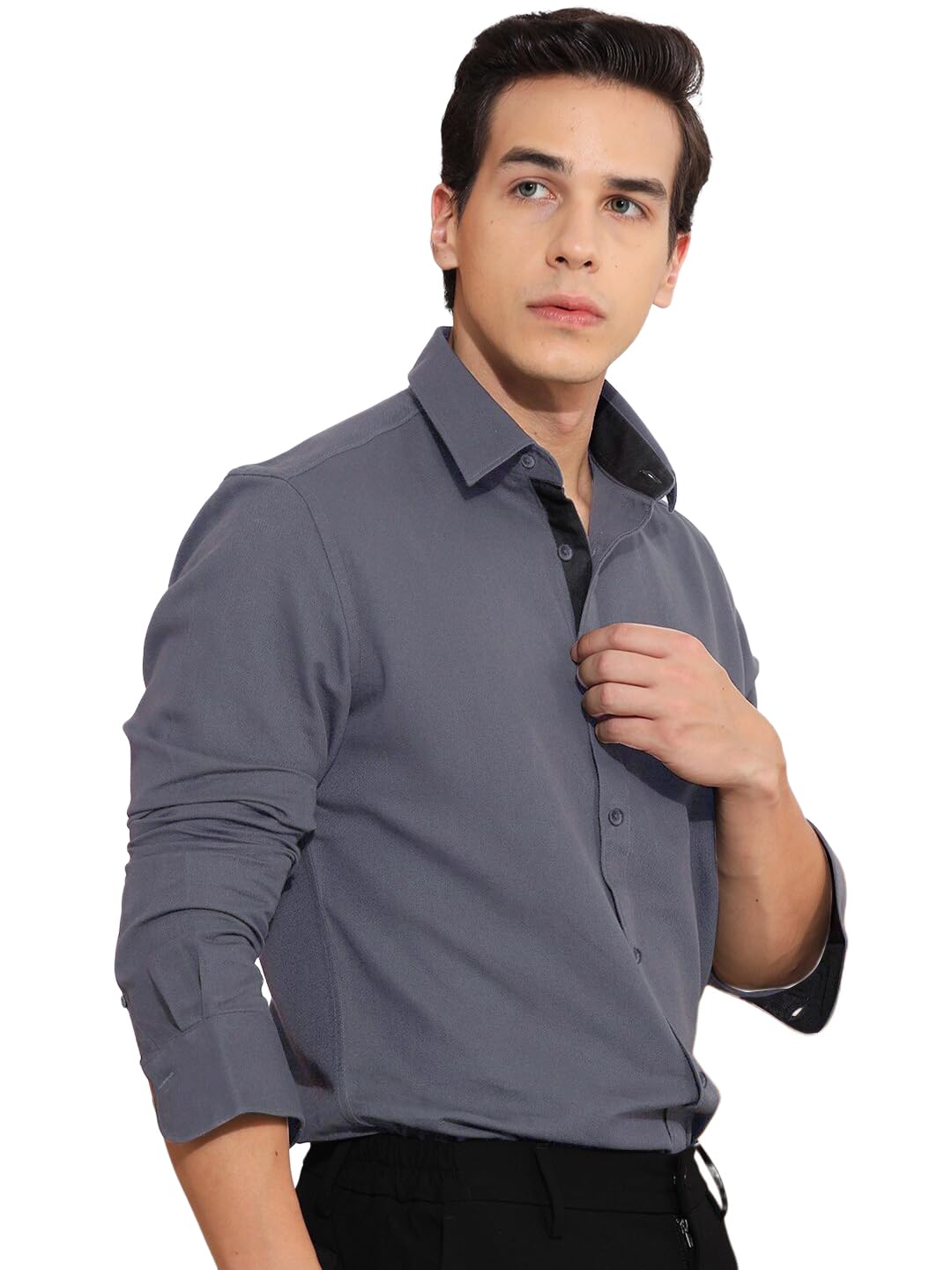 Pinkmint Men Shirt l Cotton Mens Shirt l Long Sleeve Shirt l Formal l Casual Regular Fit Shirt
