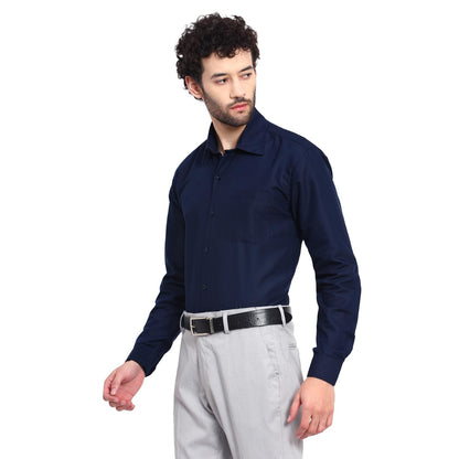Tee Projekt Premium Plain Cotton Shirt for Men | Cotton Shirt | Casual Shirt | Solid Shirt | Full Sleeves | Formal Shirt (SFA-ST
