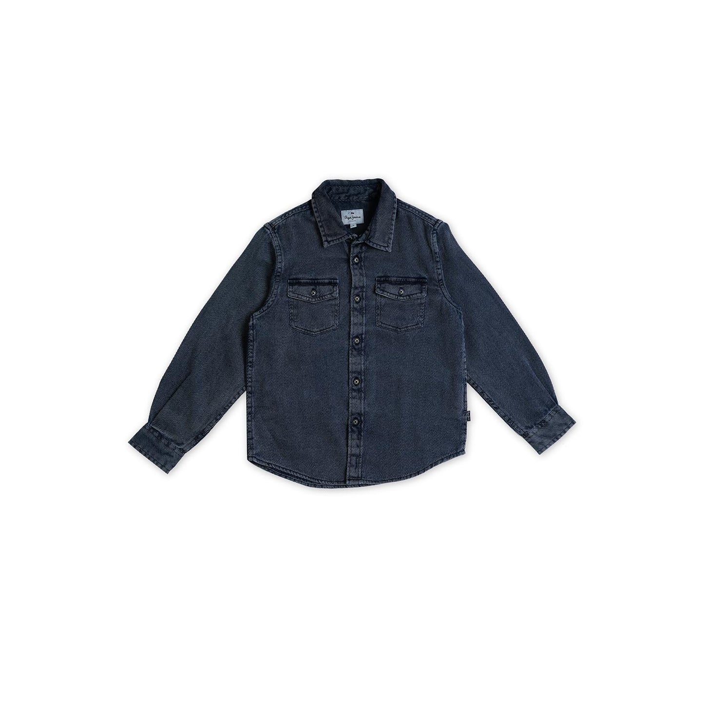 Pepe Jeans BoyS Regular Fit Shirt (Pb302576_Navy Blue_Mid Indigo