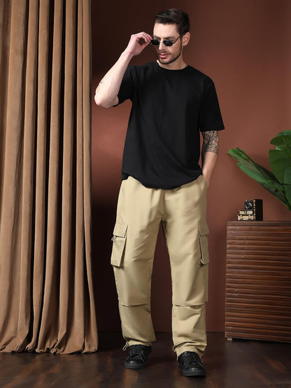 Kotty MenS Cargo Pants | Cotton Cargo Pants For Men | Comfortable & Stylish Cargos(Brown,28)