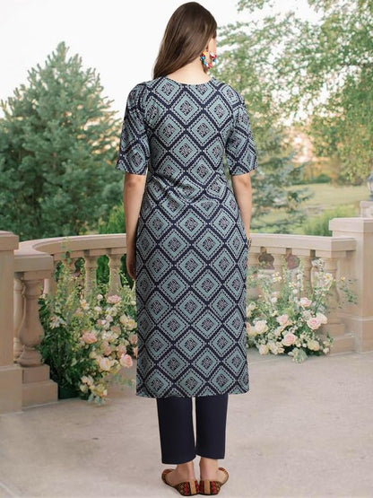 Pinkmint Straight Crepe Kurta & Pant For Women Ethnic Kurta Set For Women (Pack Of 3)